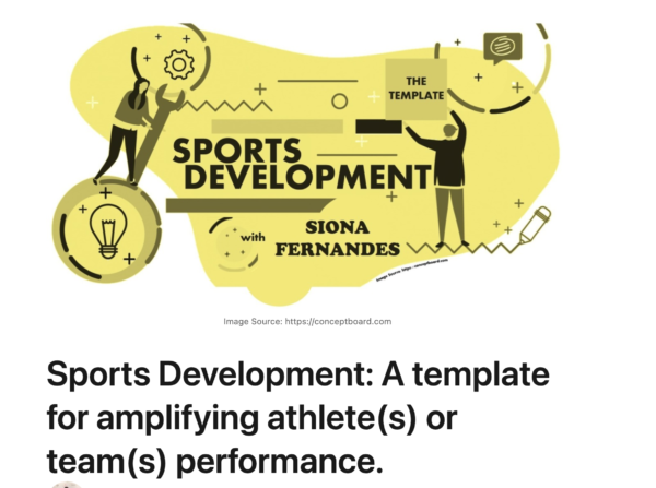 Sports Development: A template for amplifying athlete(s) or team(s) performance.